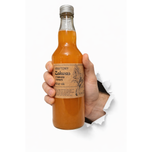 Kraftowy Zakwas z kapusty i kimchi 0.5 l
